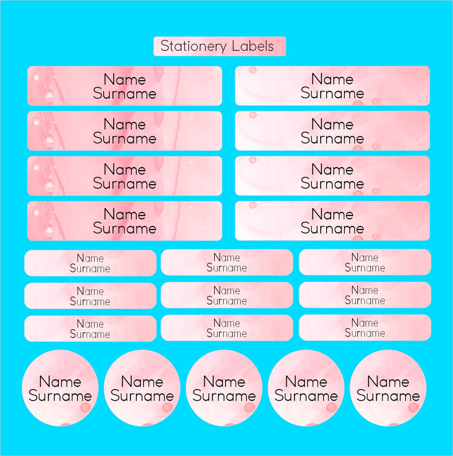 Aesthetic Stationery Labels