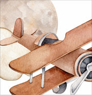 Vinatge Aeroplanes & Clouds Wall Stickers