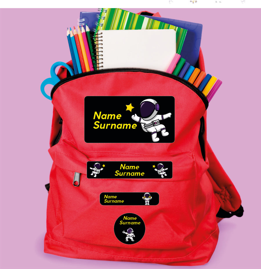 Astronaut Boys Stationery Labels