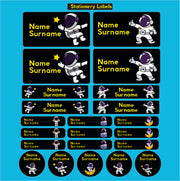 Astronaut - Boys Primary School Label Combo