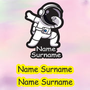 Astronaut Boy Tub Label