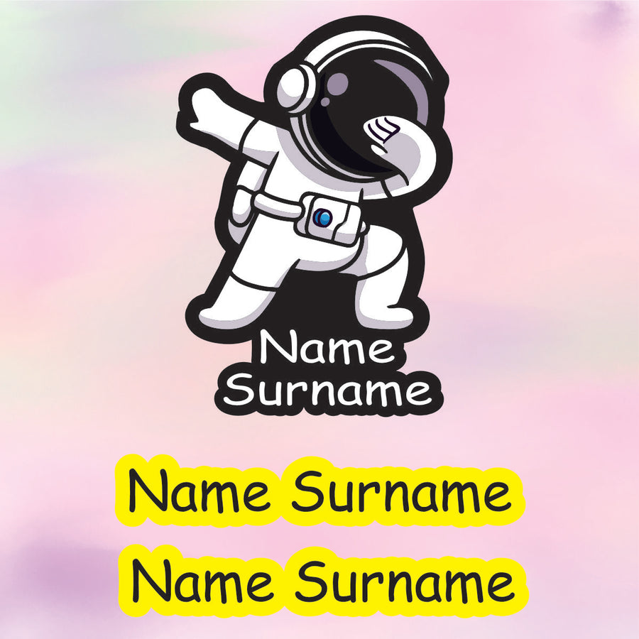 Astronaut Boy Tub Label