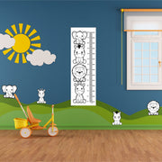 Black and White Animal Height Chart