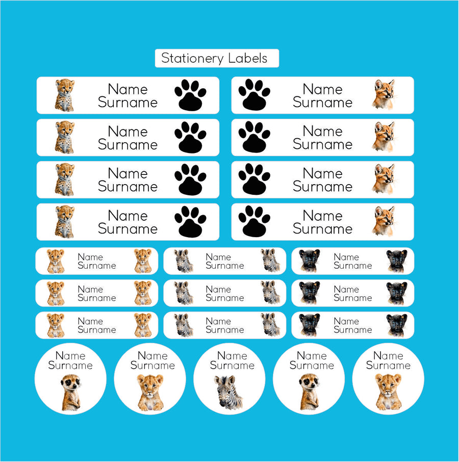Baby Animals Stationery Labels