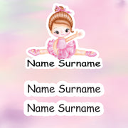 Ballerina Princess Tub Label