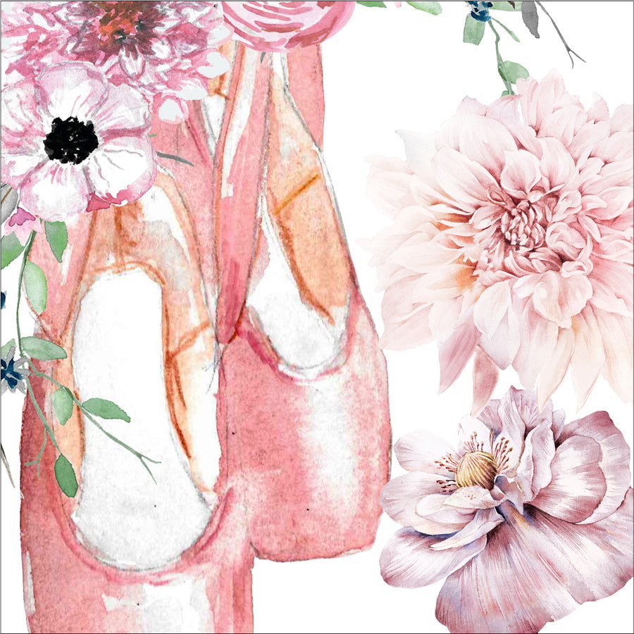 Ballet Shoes Wall Stickers
