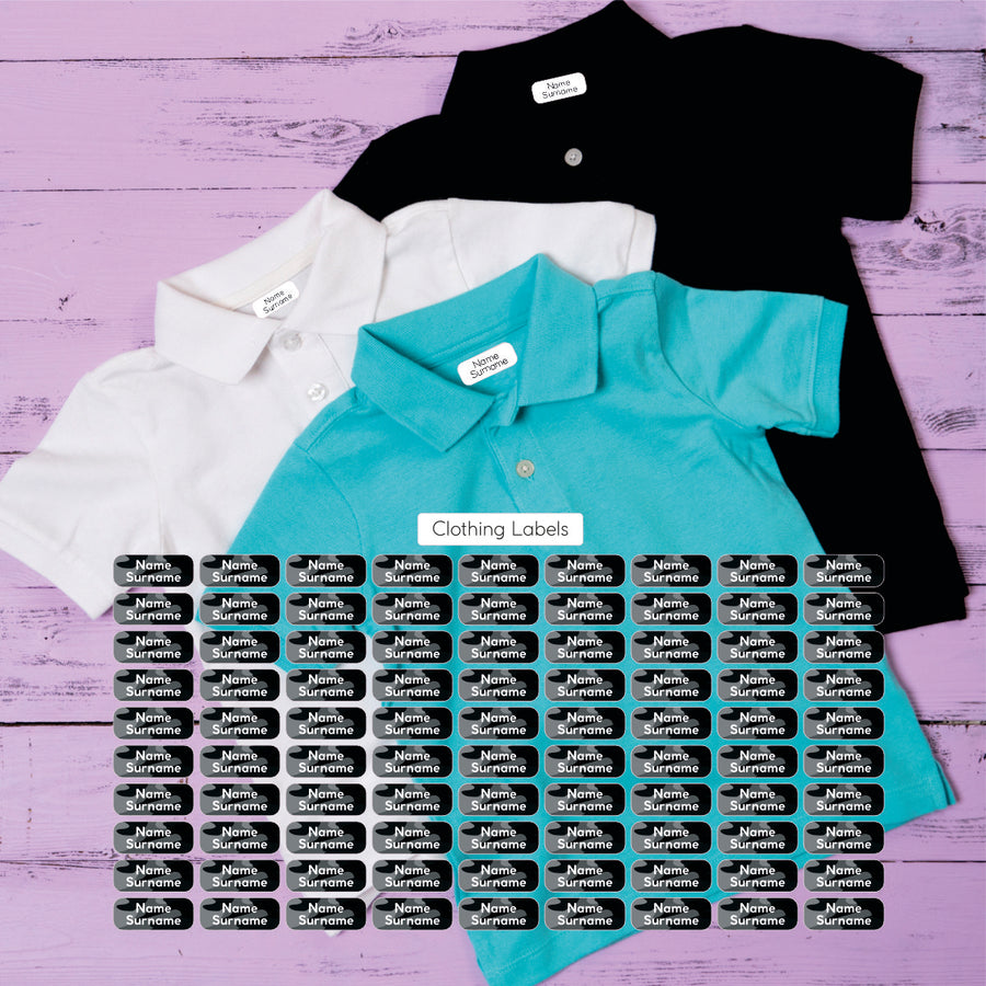 Black Camo DTF Clothing Labels