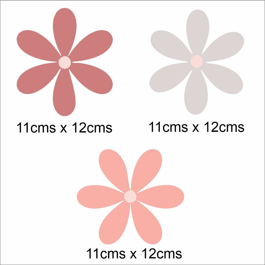 Blush Flowers Wall Stickers