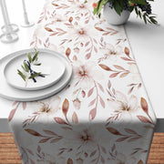 Brown Flowers Runner
