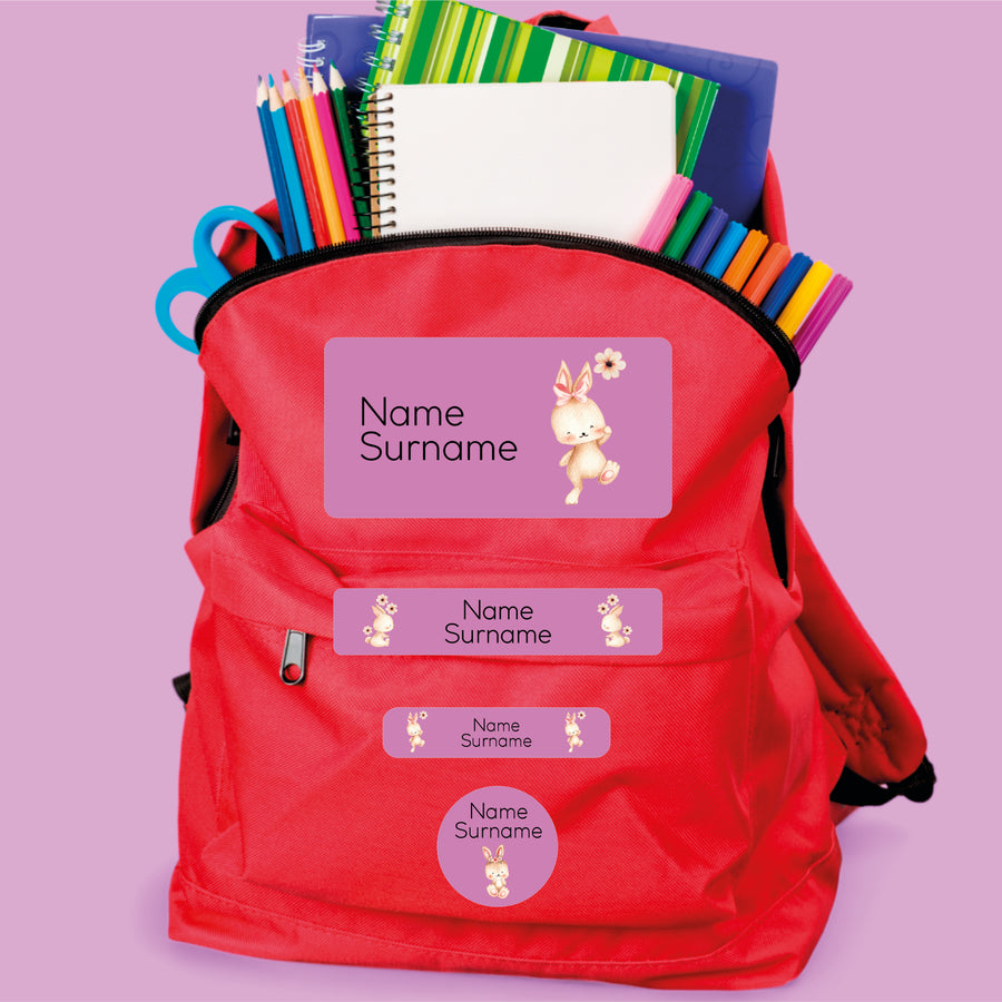 Cute Bunnies Stationery Labels