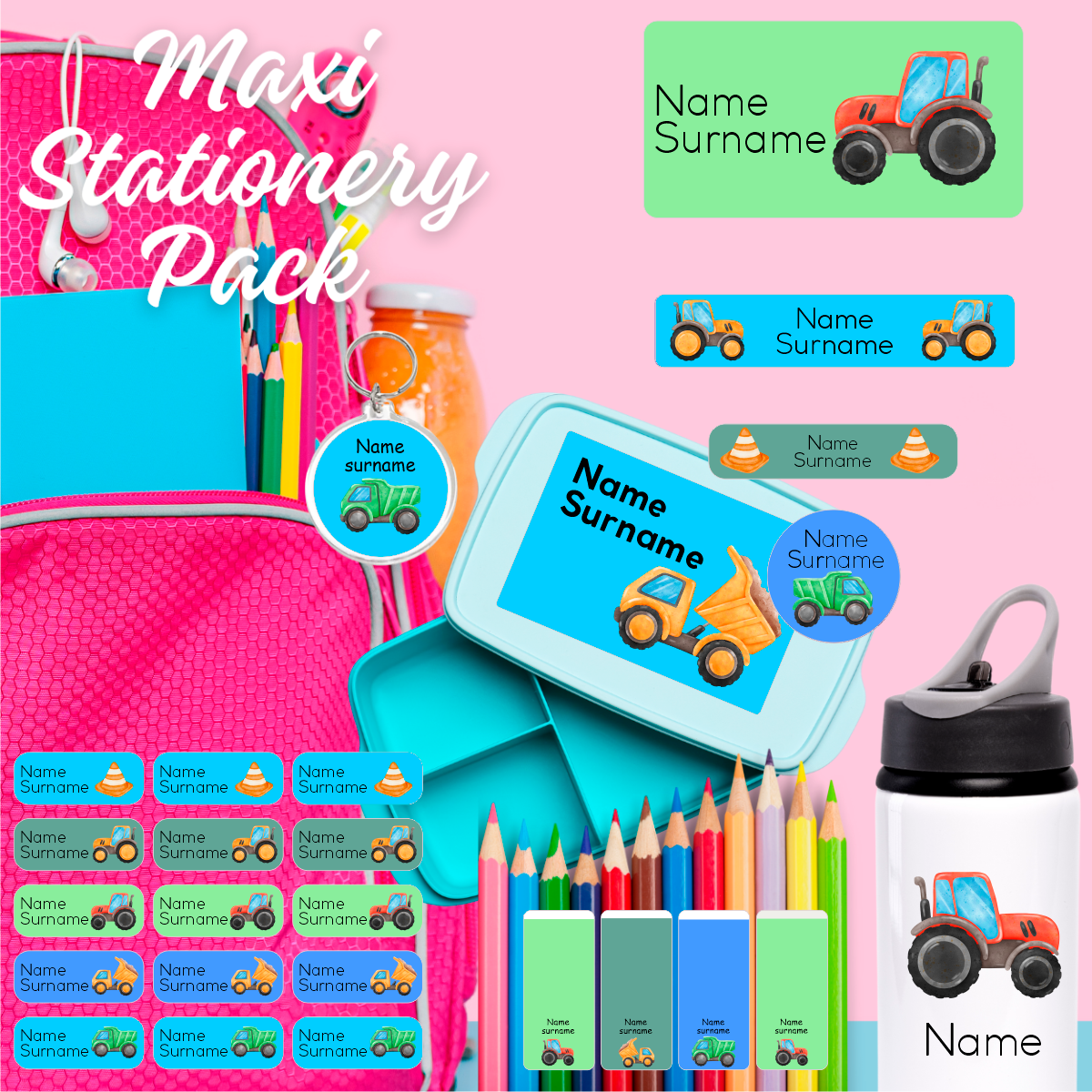 Construction Waterproof name labels for school South Africa