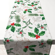 Elegant Winter Christmas PVC Runner