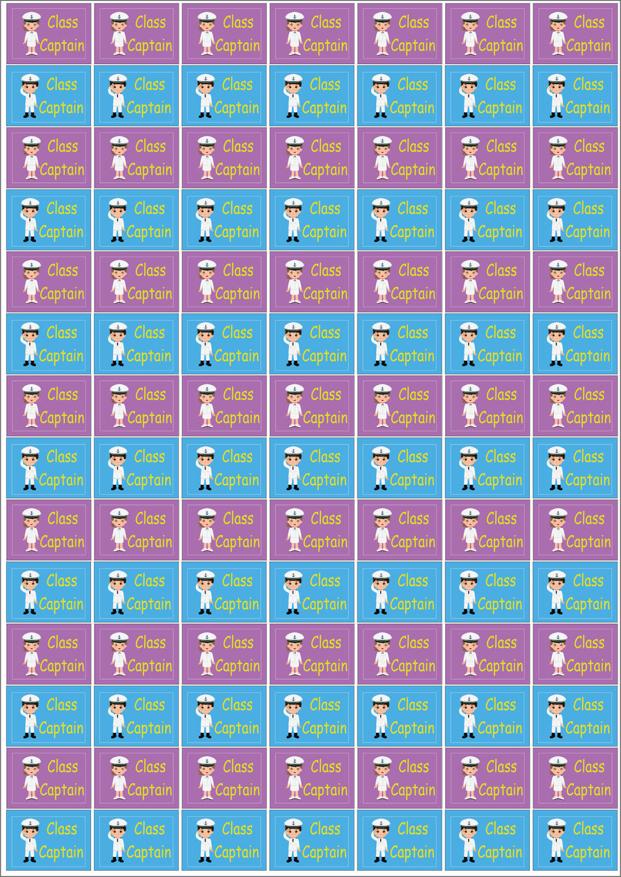 Class Captain Teacher Stickers - English