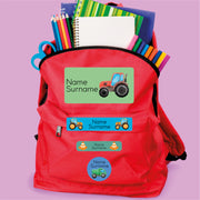 Construction Vehicles Stationery Labels