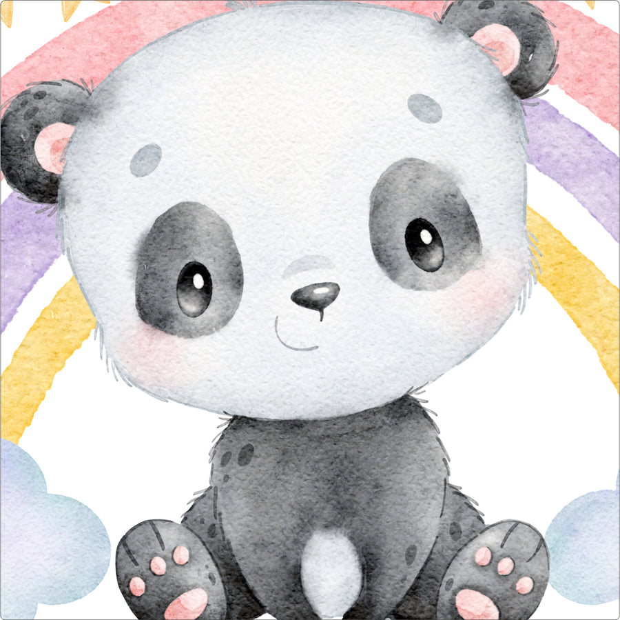 Cute Polar Bear Rainbow Wall Sticker