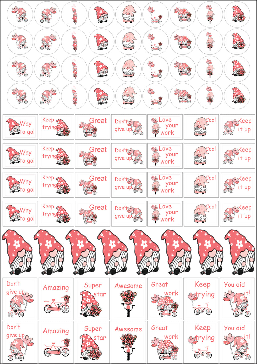 Cuties Teacher Stickers - English