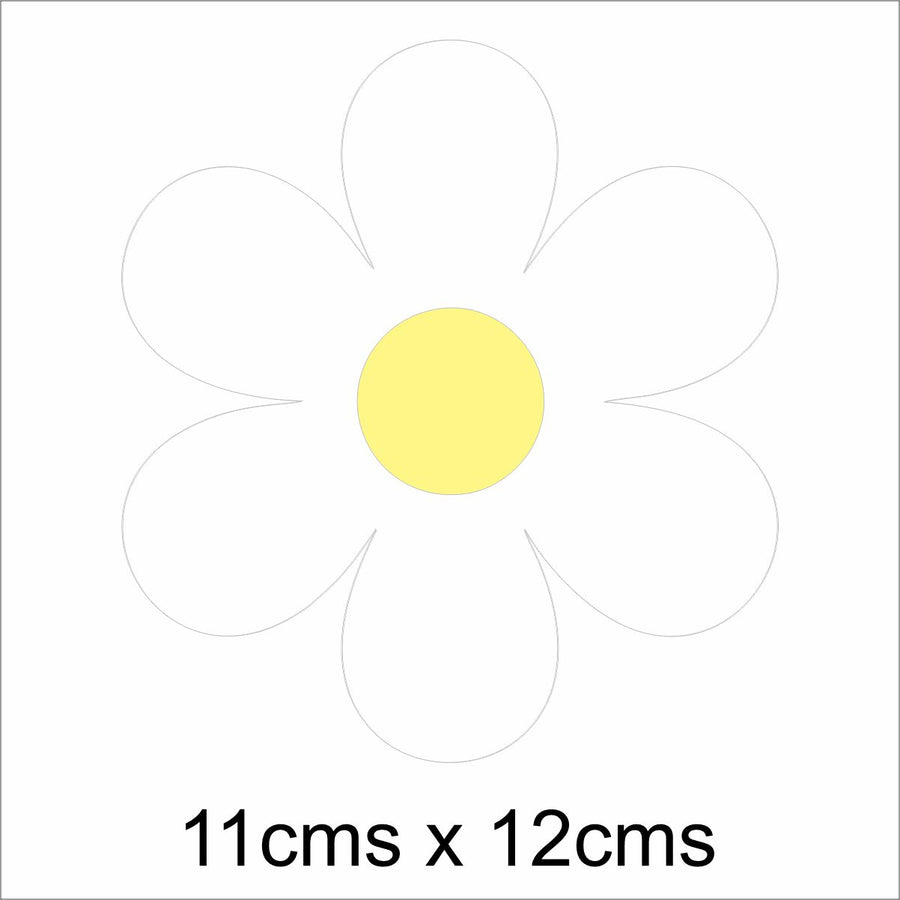 Cute Yellow Daisies Wall Stickers