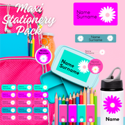 Daisy Maxi School Stationery Pack Coral Designs