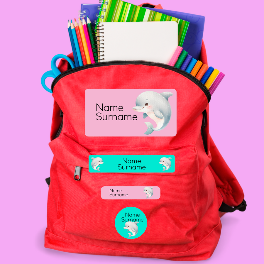 Dolphin Stationery Labels