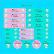 Dolphin Stationery Label Maxi Combo