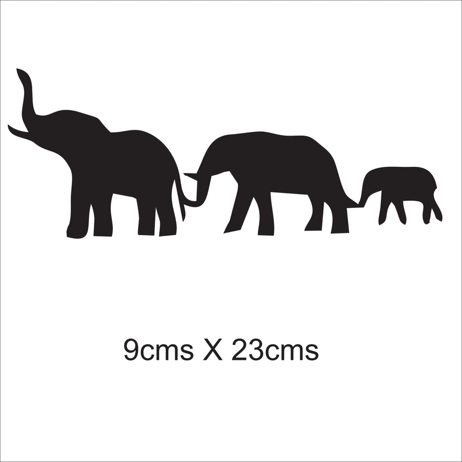Elephant Family Car Sticker