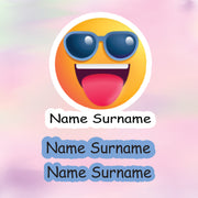 Emoji Tub Label