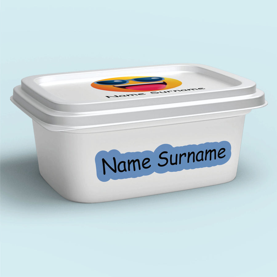 Emoji Tub Label