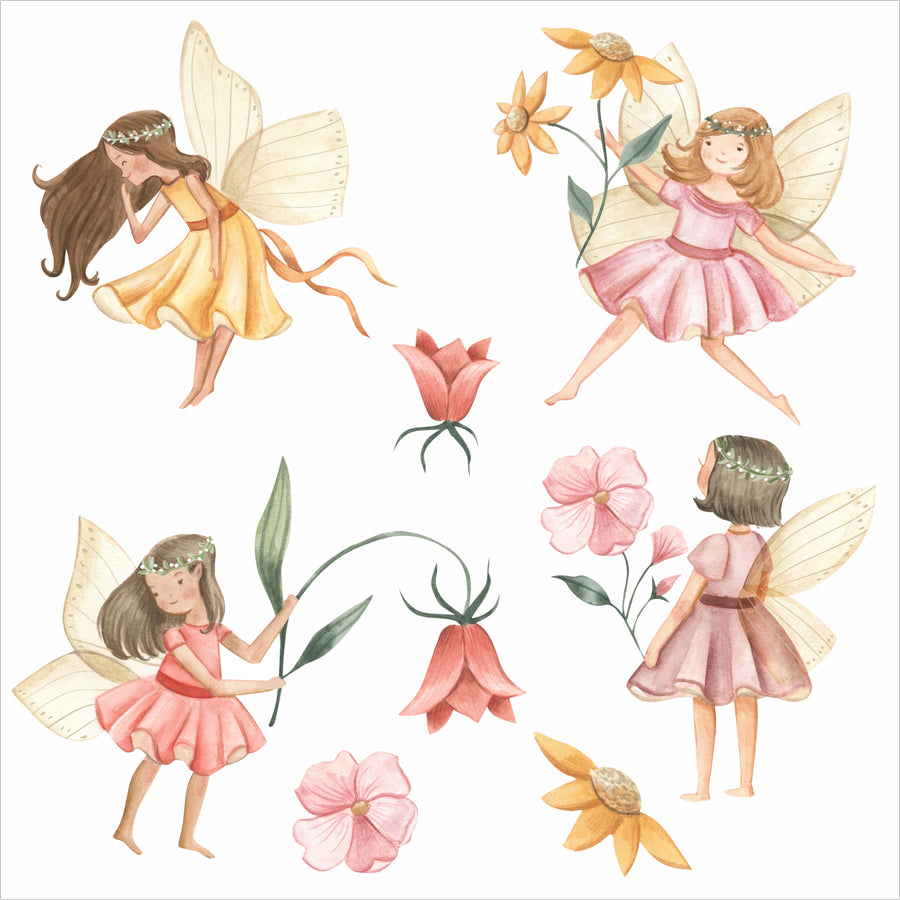 Little Fairy Garden Wall Stickers