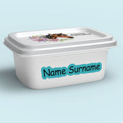 Flower Horse Tub Label