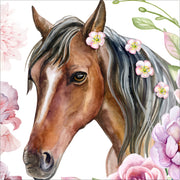 Flower Horse Wall Stickers