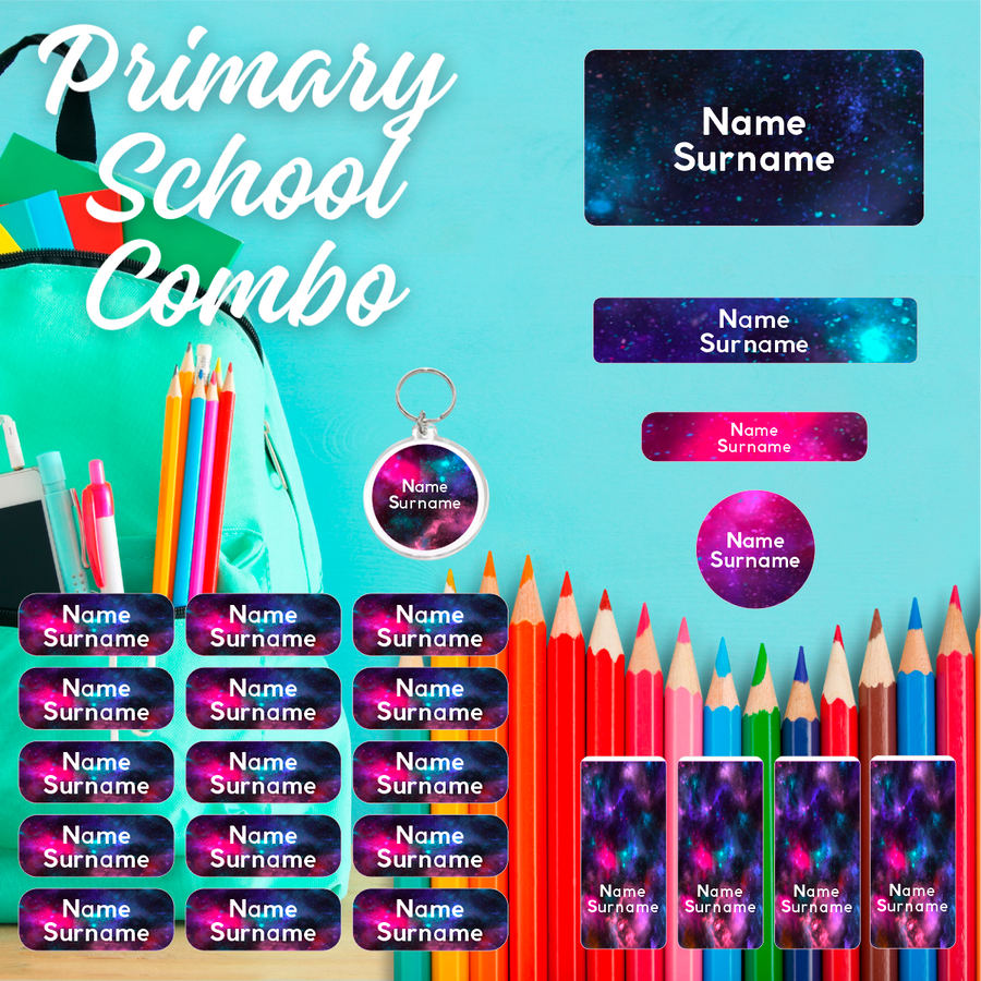 Galaxy Primary School Label Combo