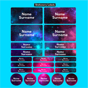 Galaxy Stationery Labels