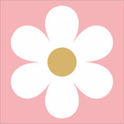 Cute Gold Daisies Wall Stickers