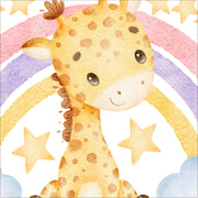 Cute Giraffe Rainbow Wall Sticker