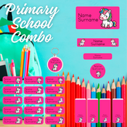Happy Unicorn Primary School Label Combo