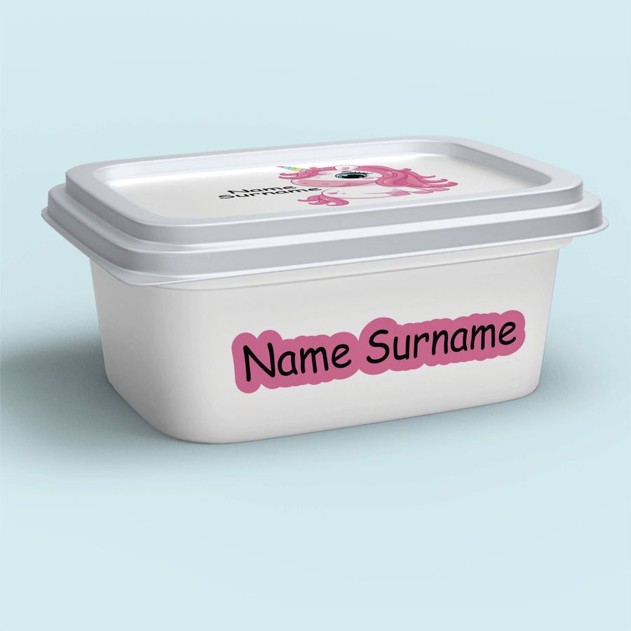 Happy Unicorn Tub Label