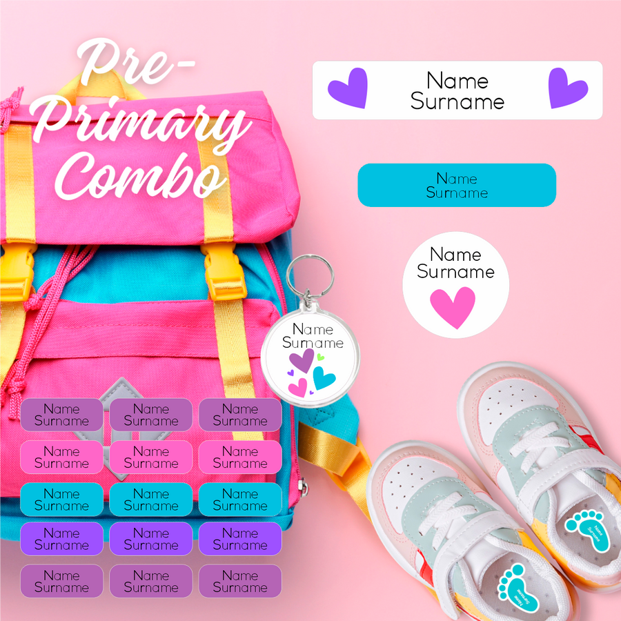Hearts Pre-Primary Label Combo