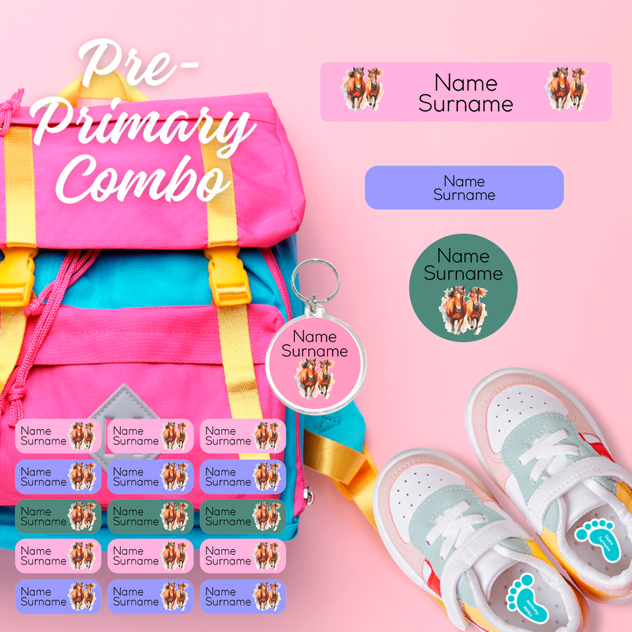 Horses Pre-Primary Label Combo