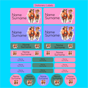 Horse Animal Stationery Labels