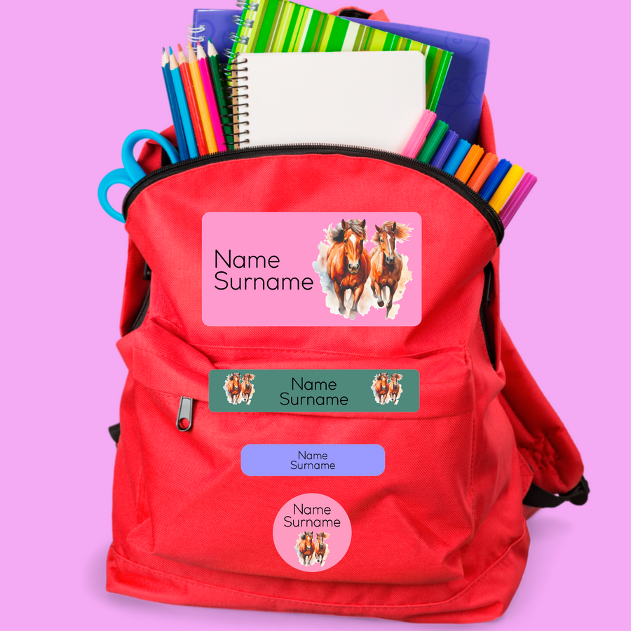 Horse Animal Stationery Labels