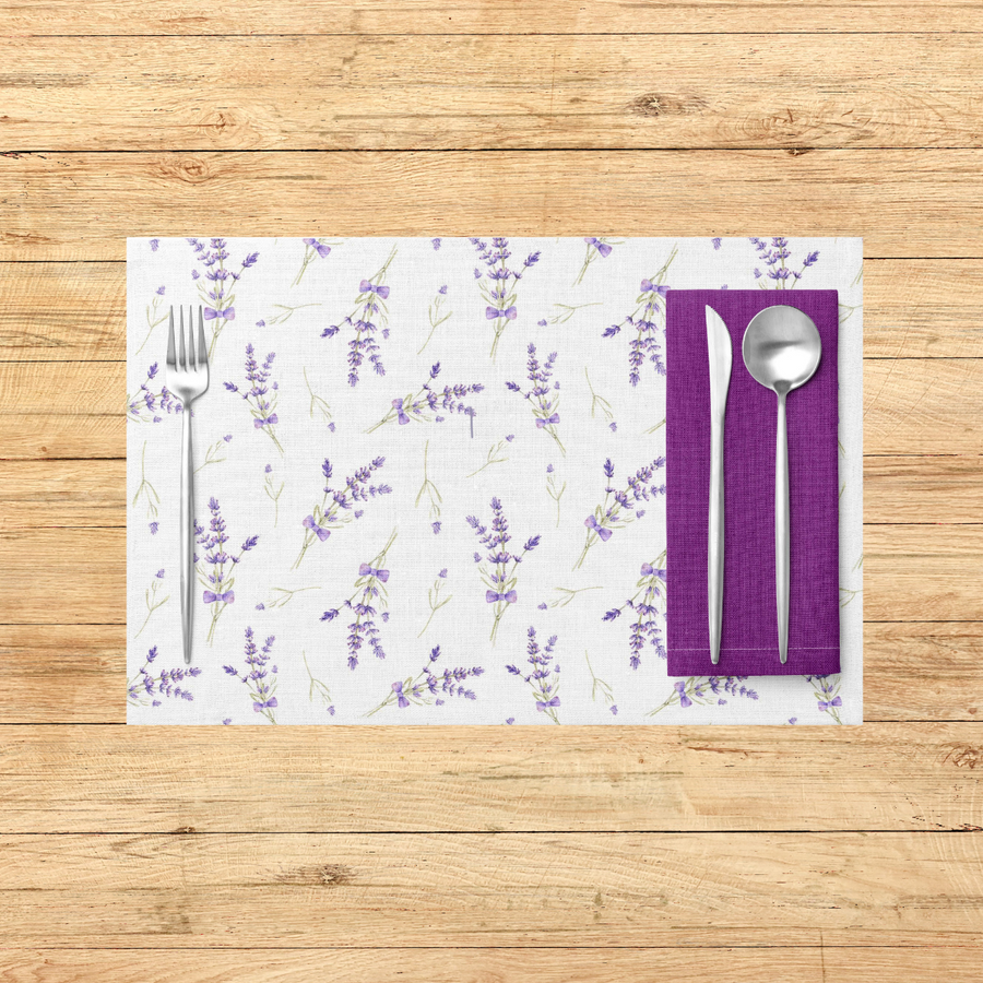 Lavender Floral Placemats