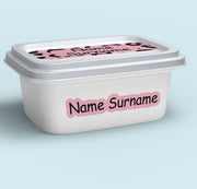 Pink Leopard Print Tub Label