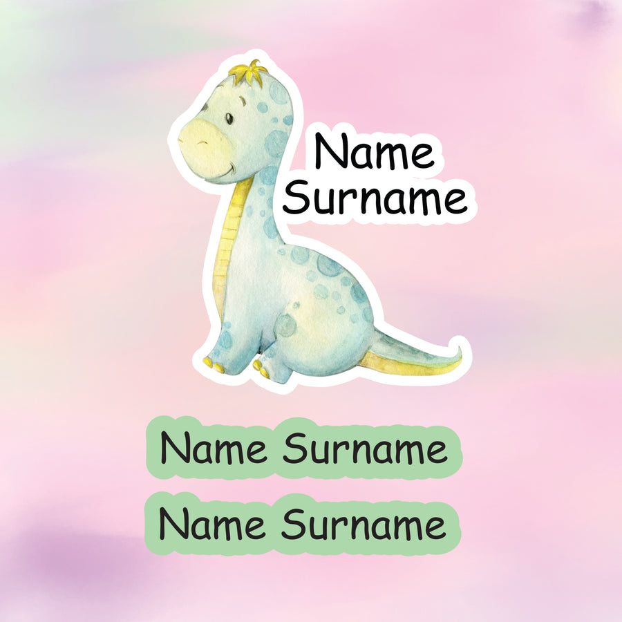 Little Dino Tub Label