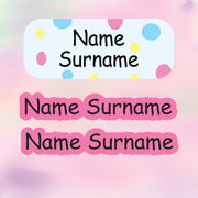 Lots of Dots Tub Label