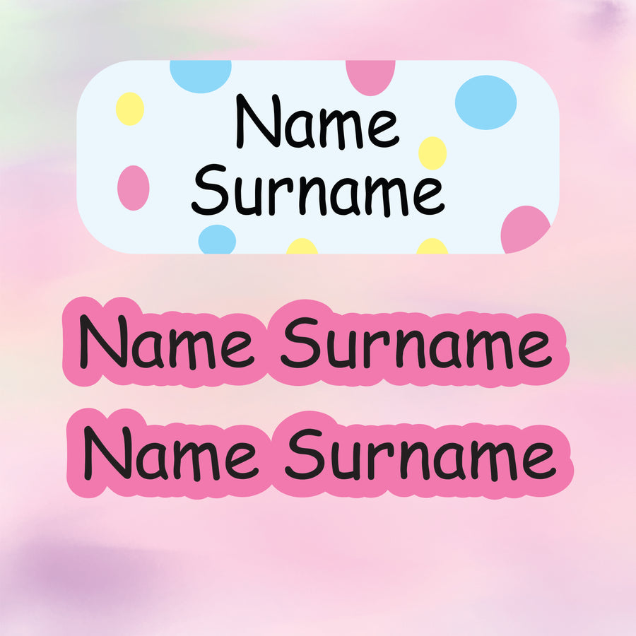 Lots of Dots Tub Label