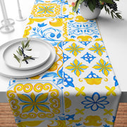 Majolica Watercolour Pattern Runner