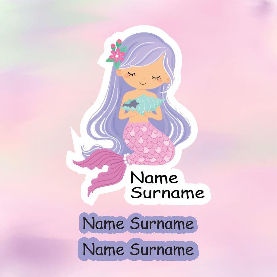 Mermaid Tub Label
