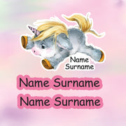 Naughty Unicorns Tub Label