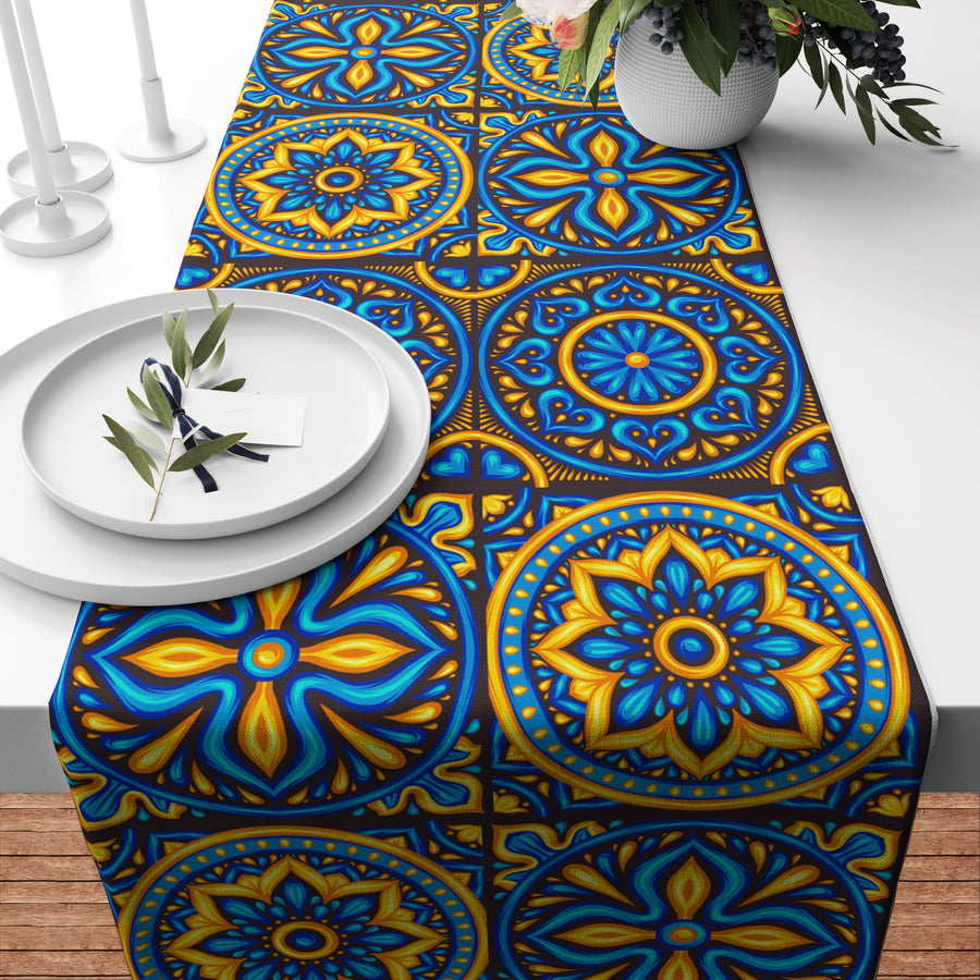 Moroccan Ceramic Pattern Runner