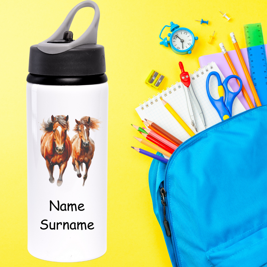 Horse Aluminium Water Bottle 650ml